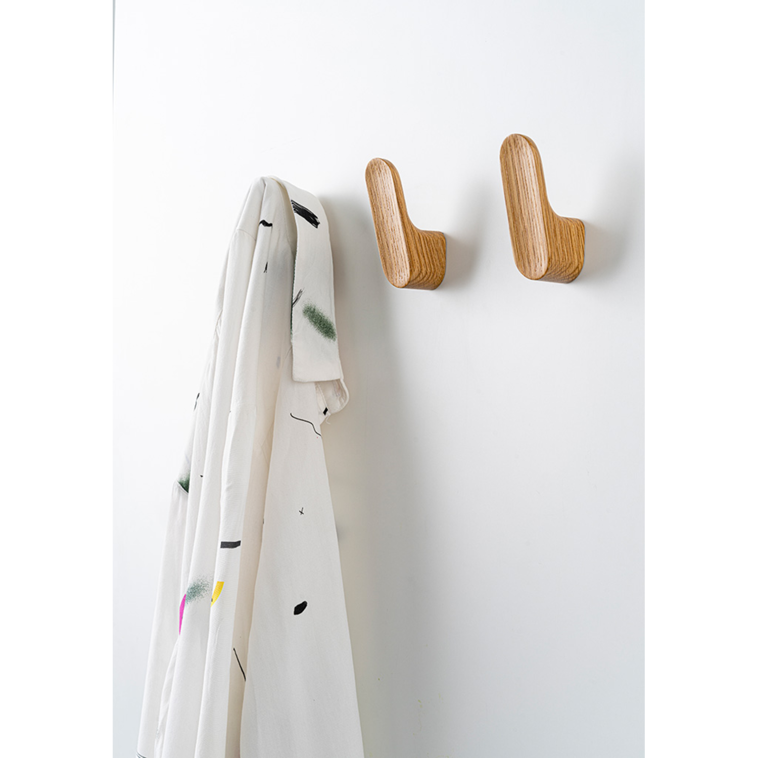 Porte-manteaux LUV WOOD L49.7 bois noir bois